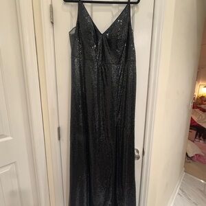 Azazie “Stellar” Black Sequin Bridesmaids/Cocktail Dress